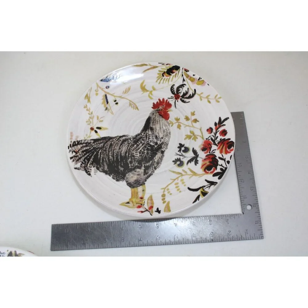 Williams Sonoma Rooster Dinner Plate Marc Lacaze 92586